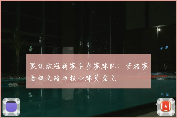 聚焦欧冠新赛季参赛球队：资格赛晋级之路与核心球员盘点